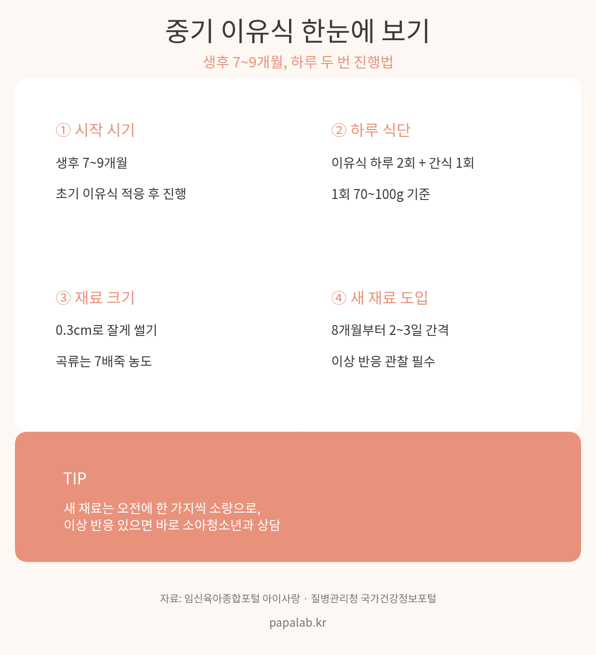 중기 이유식