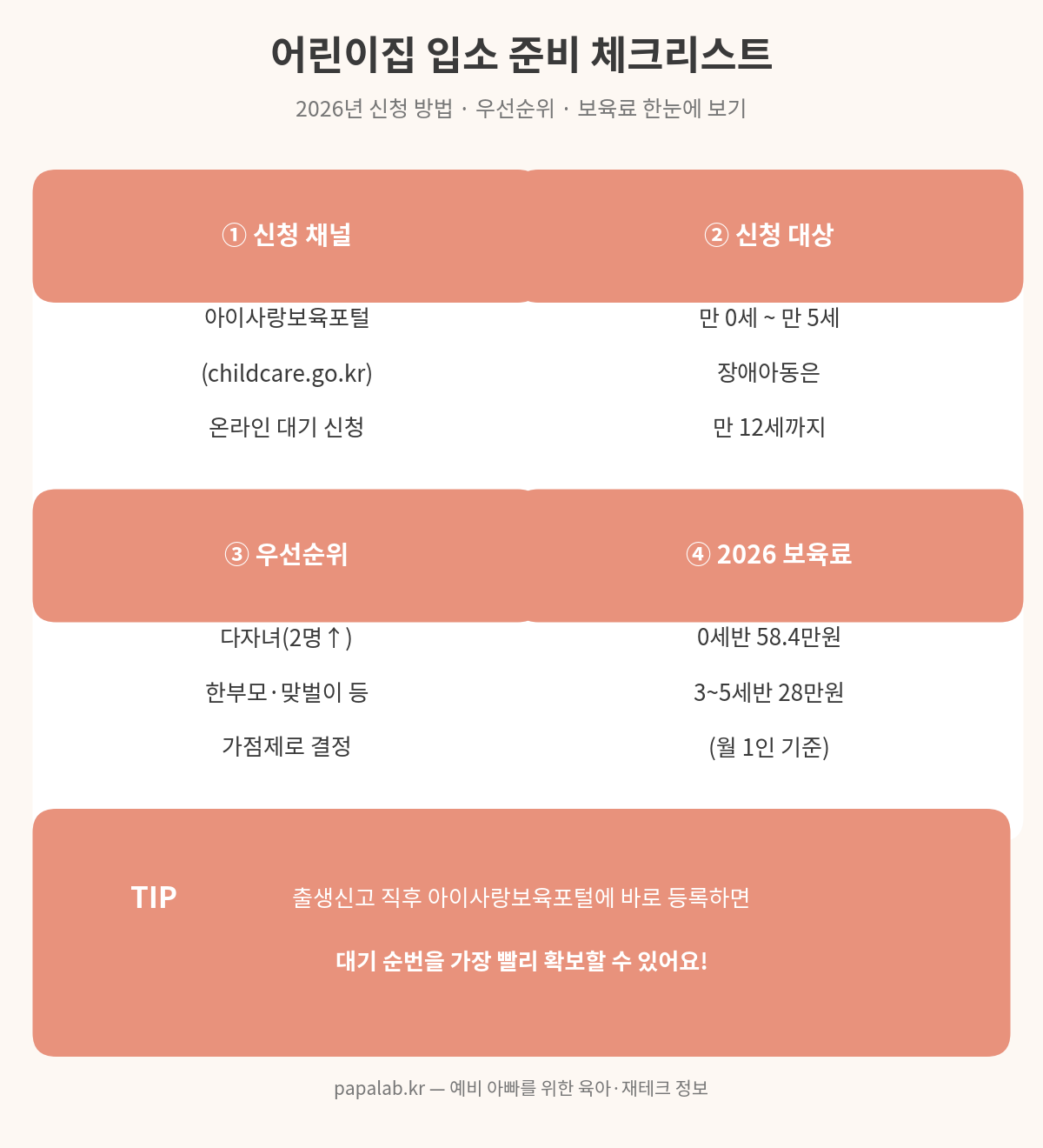 어린이집 입소